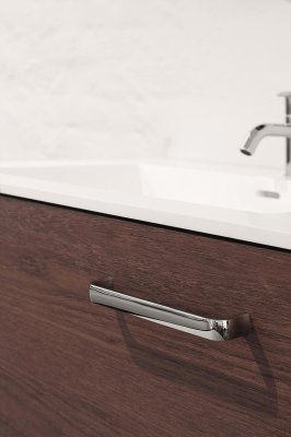 Ручка для мебели Common 160 Metal Silver Chrome удлиненная