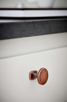 Классическая 34-металлическая антикварная медная мебельная ручка