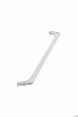 Vista 192 Металлическая удлиненная мебельная ручка, серебристая матовая