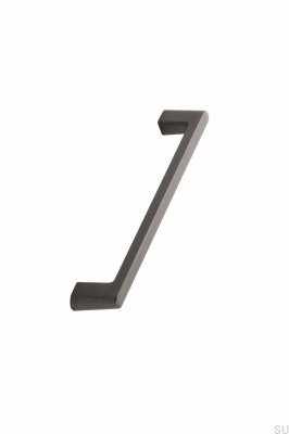 Ручка мебельная продольная Diner 160, матовый алюминий антрацит