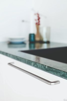 Компактная 320 металлическая серебристая удлиненная мебельная ручка