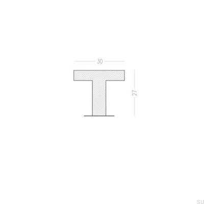 Ручка мебельная Nena M Copper Brushed Неокрашенная