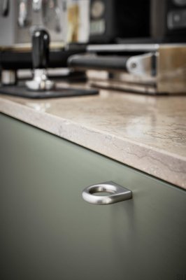 Luck 32 Металлическая серебряная мебельная ручка