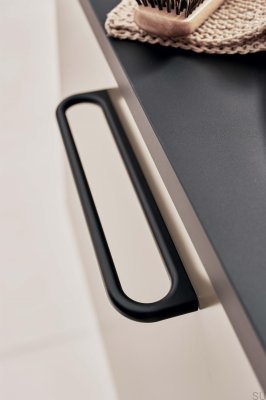 Ручка мебельная Luck 160 продолговатая, металл, черный матовый