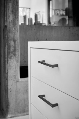 Torch 160 Металлическая Антрацитовая Матовая Удлиненная Мебельная Ручка