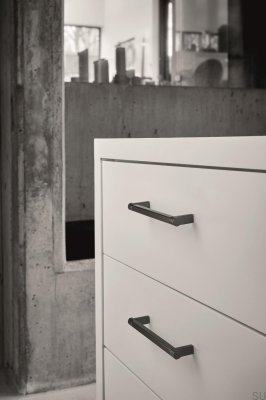 Ручка мебельная продолговатая Torch 160, металл, черный матовый