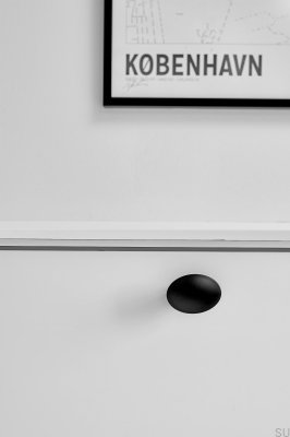 Мебельная ручка Dome W/O-Ring 49.8 Металл, Черный Матовый