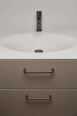 Junction 160 Металлическая удлиненная мебельная ручка антрацитовый матовый