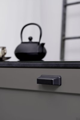 Equester Cup 64 металлическая матовая черная ручка для мебели