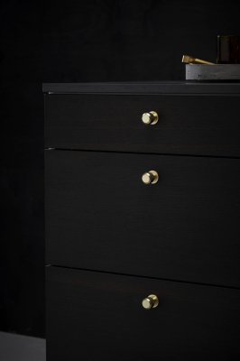 Ручка для мебели Manor Round 30 из металла и золота