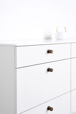 Ручка для мебели Manor, круглая 30, металл, античное золото