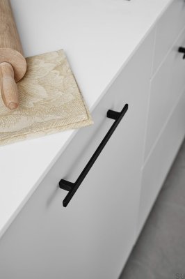 Ручка мебельная длинная Transit 160 Metal Black Mat