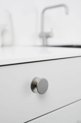 Orbit 35.8 Металлическая серебристая мебельная ручка