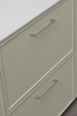 Equester 160 Металлическая никелированная удлиненная мебельная ручка