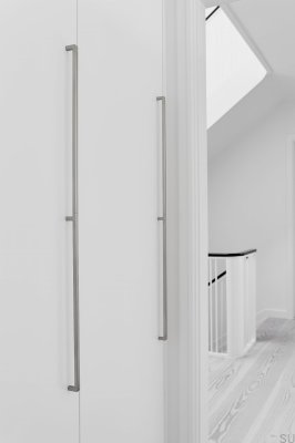 Mango 2x544 Алюминиевая серебристая удлиненная мебельная ручка