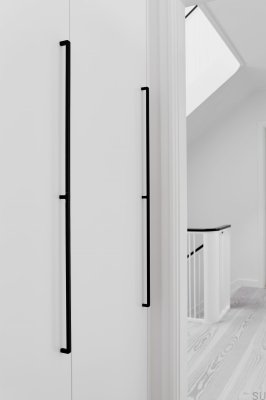 Ручка для мебели Mango 2x544 из алюминия, матово-черная