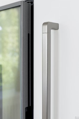 Mango 544 Алюминиевая серебристая удлиненная мебельная ручка