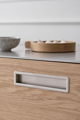 Ванна прямая 190.3 встраиваемая мебельная ручка металл серебристый