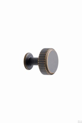 Мебельная ручка Villa Round 30, металл, античная бронза