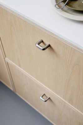 Unify 32 Металлическая серебристая мебельная ручка