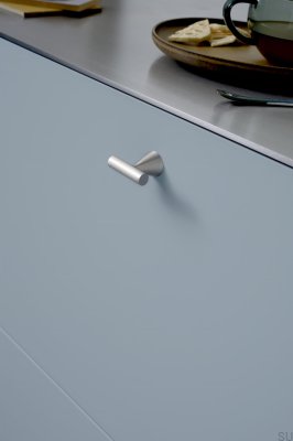 Ручка для мебели T-Bar Delta 23.5 из металла, серебристого цвета