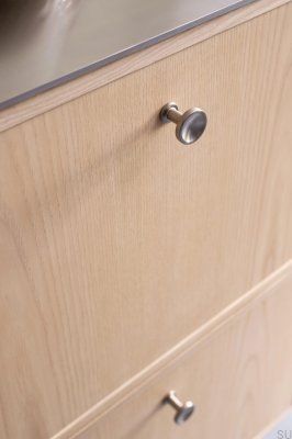 Chateau 30 Металлическая серебряная мебельная ручка