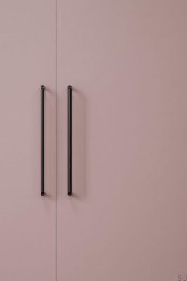 Ручка мебельная продолговатая Break 320, металл, черный матовый