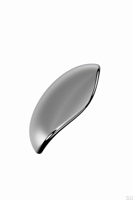 Luna 64 Металлическая удлиненная мебельная ручка, серебристо-никелевое покрытие