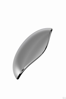 Luna 96 Металлическая удлиненная мебельная ручка, серебристо-никелированная