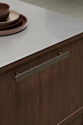 Инструмент 192 ручка мебельная продолговатая, металл, античная бронза