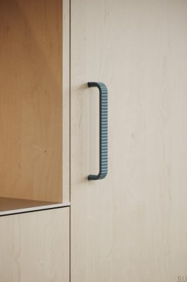 Ручка мебельная продолговатая Lace 160, Metal Blue Matt