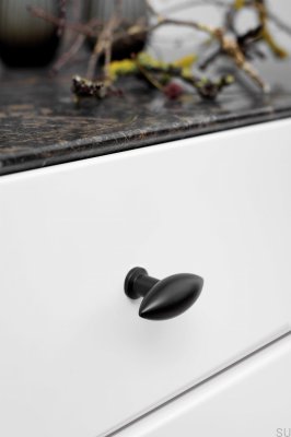 Металлическая мебельная ручка Zeppelin 51.9, матовая черная