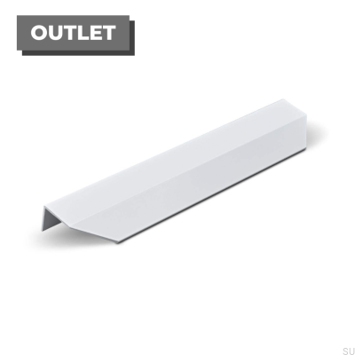 Ручка мебельная кромочная Modena 200 Metal White Matt