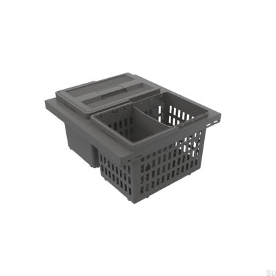Контейнер для переработки Cube Basic Low Eco 400, темно-серый