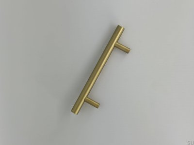 Ручка мебельная продолговатая SB-L 128, латунь полированная