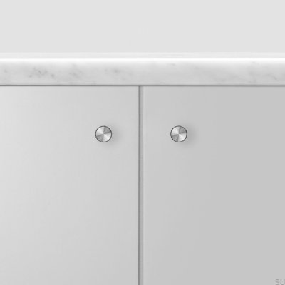 Мебельная ручка Linear 12 из стали, серебристого цвета (комплект из 2 шт.)