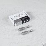 Zdjecie zawartosci pudelka z galka Linear stalowa