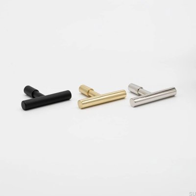 Мебельная ручка T-Bar Spira, полированный никель