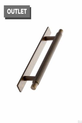 Ручка мебельная удлиненная с шайбой Manor 128 Золото состаренное