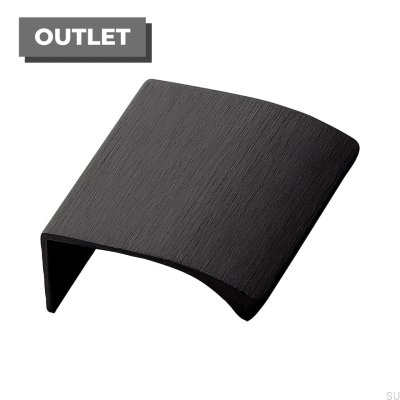 Edge Straight 40 Edge Мебельная ручка алюминий, черный