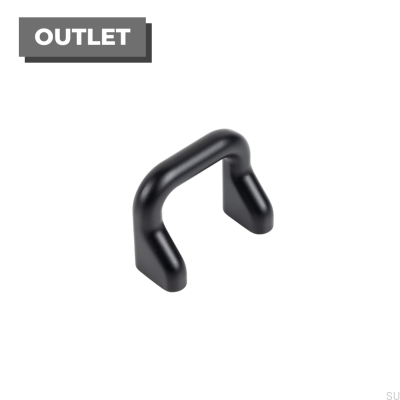 Ручка мебельная удлиненная Soft 32 Black Mat