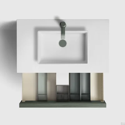 Универсальная пробка для умывальника Pop-up 74400 Ясень Зеленый Латунь