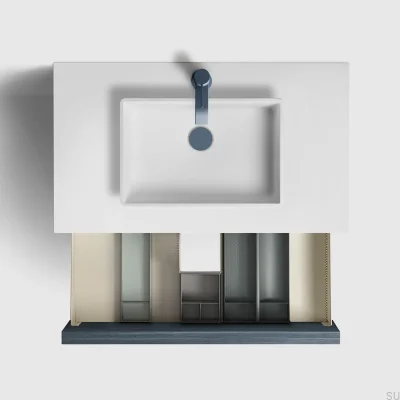 Универсальная пробка для выдвижной раковины 74400 Deep Blue Brass