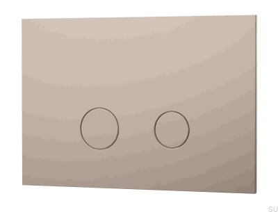 Кнопка смыва DUO112, серая латунь