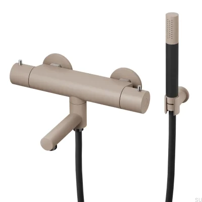  Термостатический смеситель для ванны и душа EVM026-150 Латунь Серый