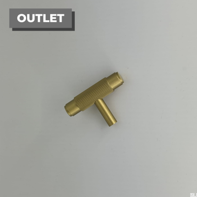 Мебельная ручка T-Bar SB-XS с золотой насечкой