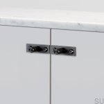 Zdjecie galki Linear Plate Gun metal