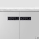 Zdjecie galek Linear plate czarnych frontalnie