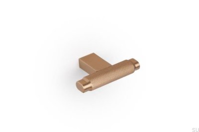 Т-образная ручка для мебели Brooklyn 55 из алюминия, матовое золото Cava