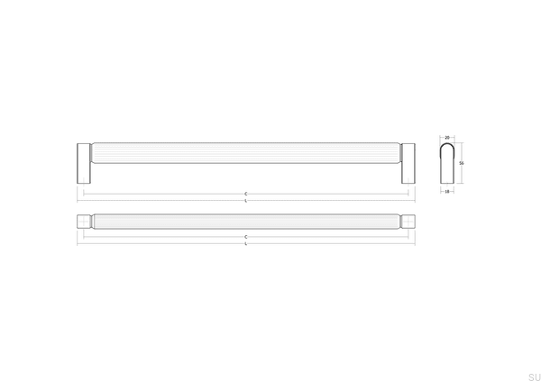 0677448L618--Uchwyt-meblowy-podłużny-Brooklyn-Big-448-Aluminiowy-Złoty-Szczotkowany-Cava-Viefe-Skandynawskie-Uchwyty_3